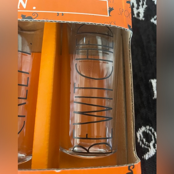 RAE DUNN Spooky Halloween Set Of Four Shooters Set 💀🌙🖤👻🧡🐈‍⬛☠️ - Picture 5 of 7